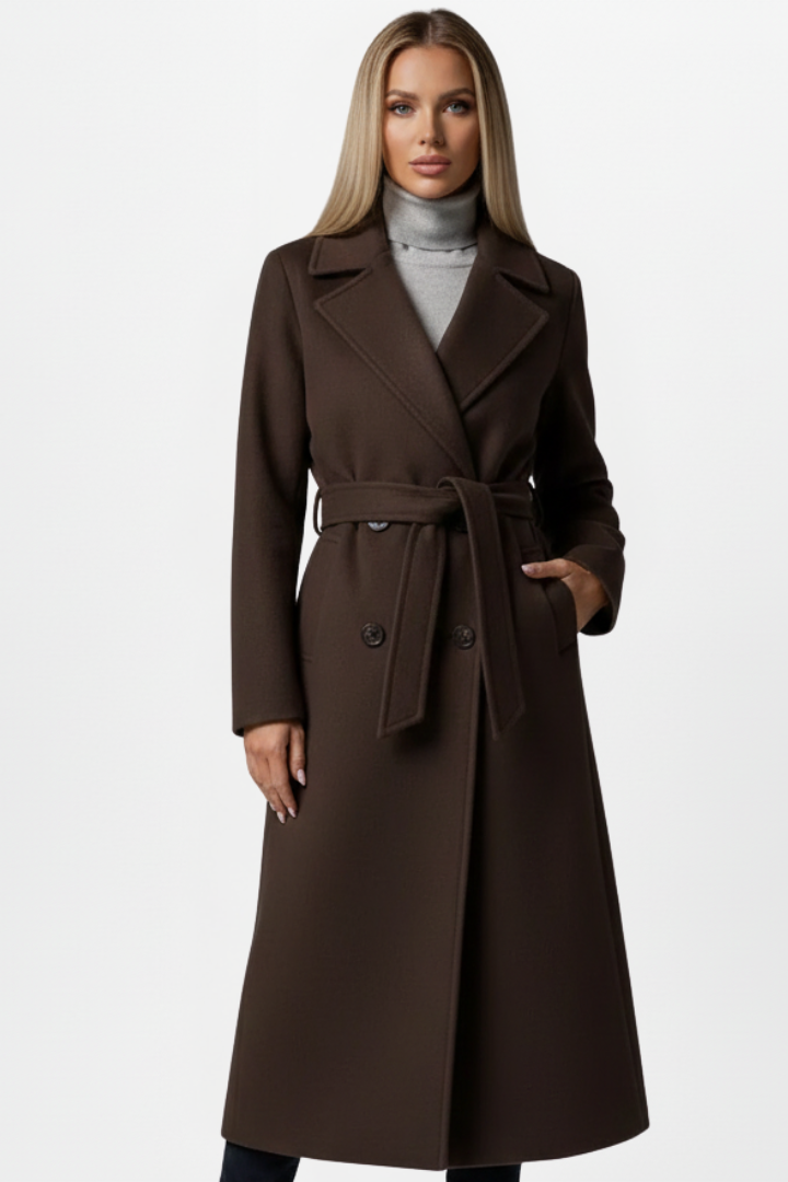 Women's Long Double Breasted Coat 6