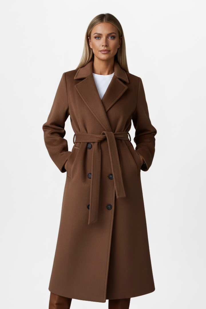 Women's Long Double Breasted Coat 7