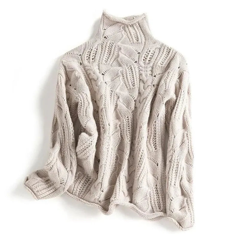 Women's Longline Cashmere Feel Soft Knit Jumper with Relaxed Fit 2
