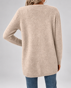 Women's Longline Open Front Cardigan with Patch Pockets