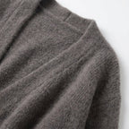 Women's Longline Open Front Knit Cardigan with Drop Shoulders