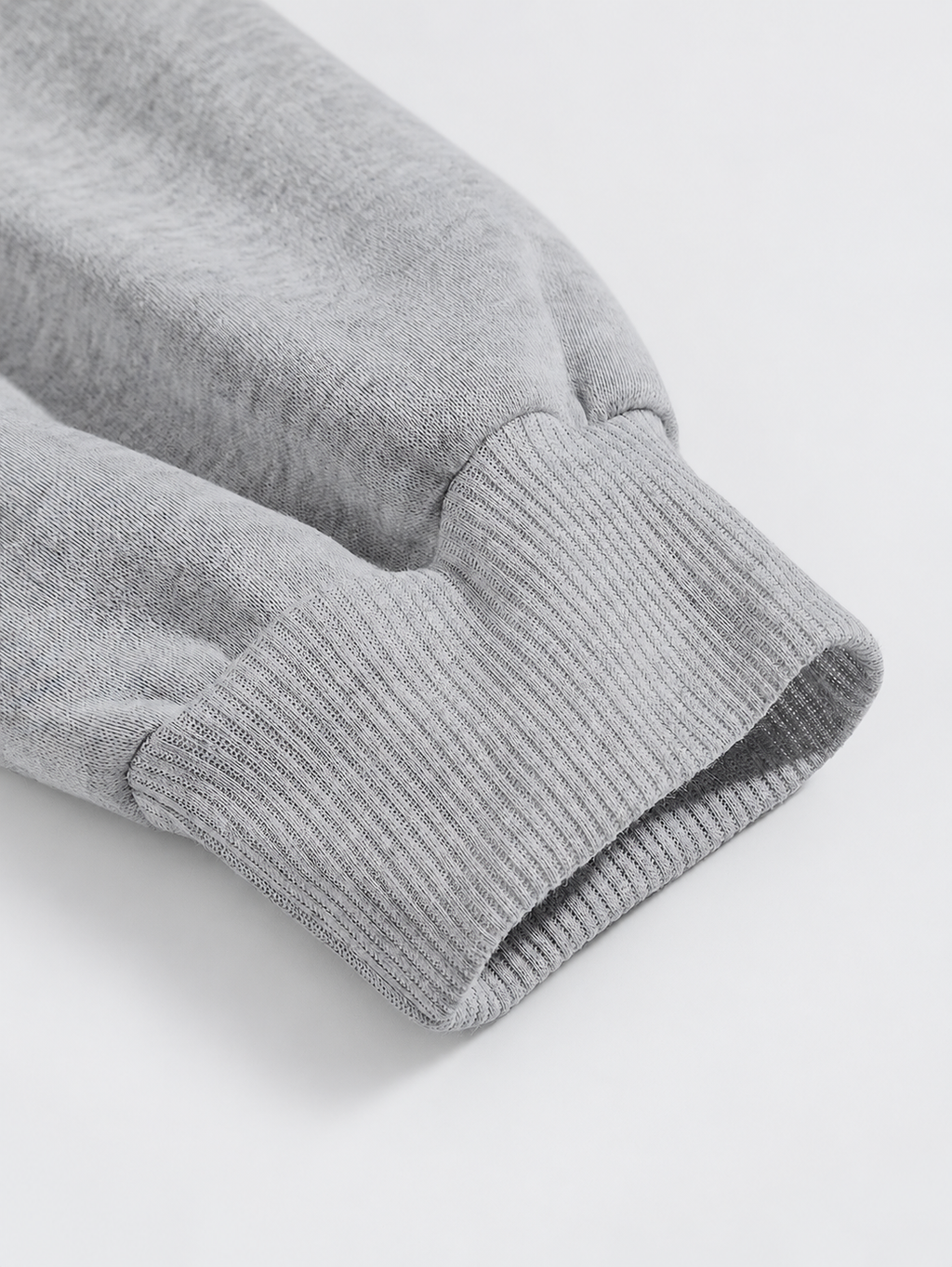 Women's Longline Zip Up Hoodie in Grey – Studio Photo 3