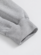 Women's Longline Zip Up Hoodie in Grey – Studio Photo 3