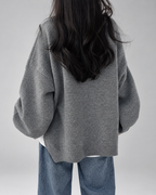 Women's Crew Neck Oversized Jumper with Soft Knit