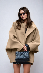 Women's Oversized Single Breasted Button Up Longline Winter Coat 2