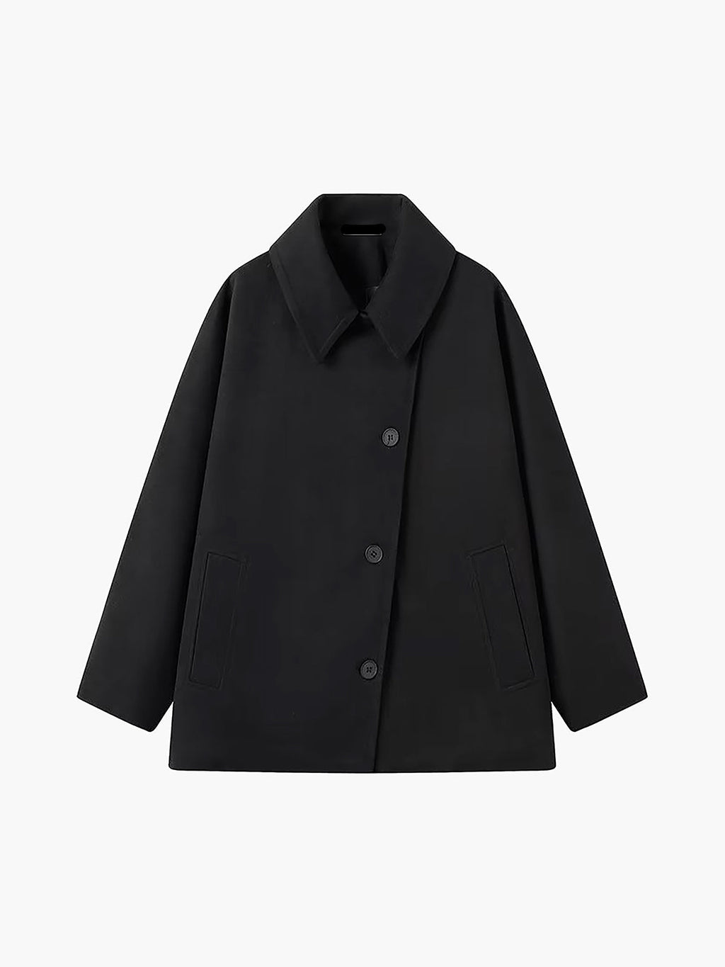 Women's Oversized Single Breasted Button Up Longline Winter Coat 6