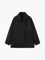 Women's Oversized Single Breasted Button Up Longline Winter Coat 6