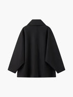 Women's Oversized Single Breasted Button Up Longline Winter Coat 7