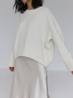 Women's Oversized Soft Knit Crewneck Pullover Jumper 10
