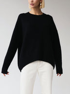 Women's Oversized Soft Knit Crewneck Pullover Jumper 9