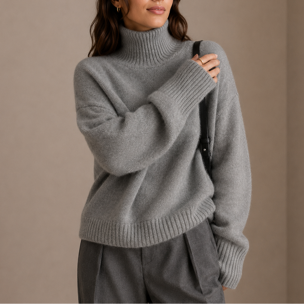 Women's Oversized Turtleneck Jumper