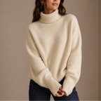 Women's Oversized Turtleneck Jumper