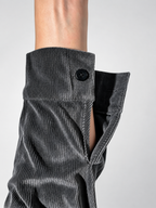 Women's relaxed ribbed blouse in grey