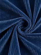 Women's relaxed ribbed blouse in Navy Blue