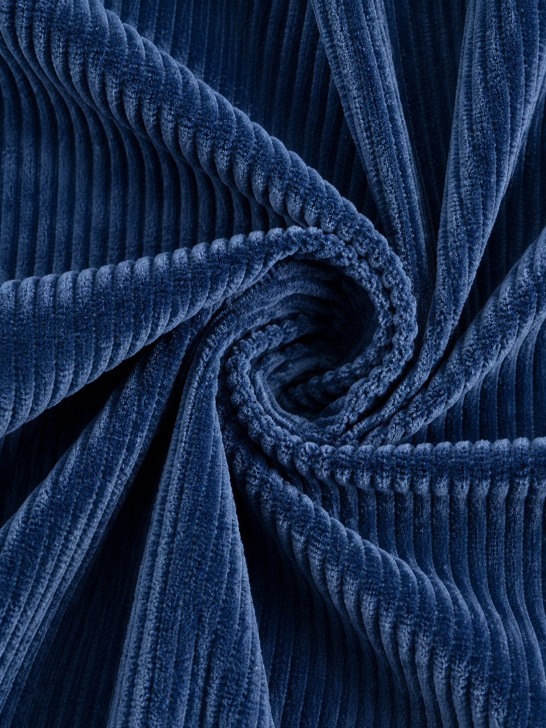 Women's relaxed ribbed blouse in Navy Blue