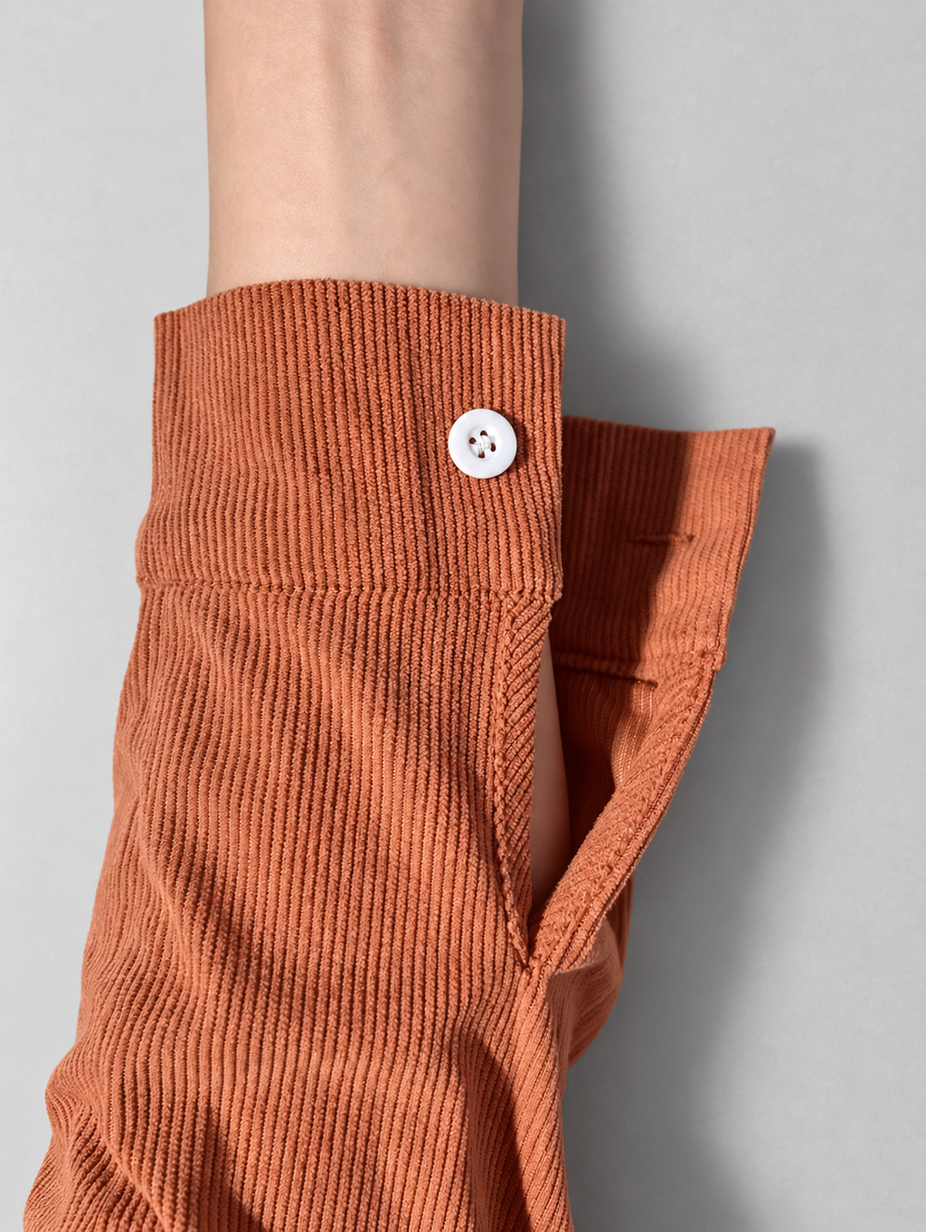 Women's relaxed ribbed blouse in Orange