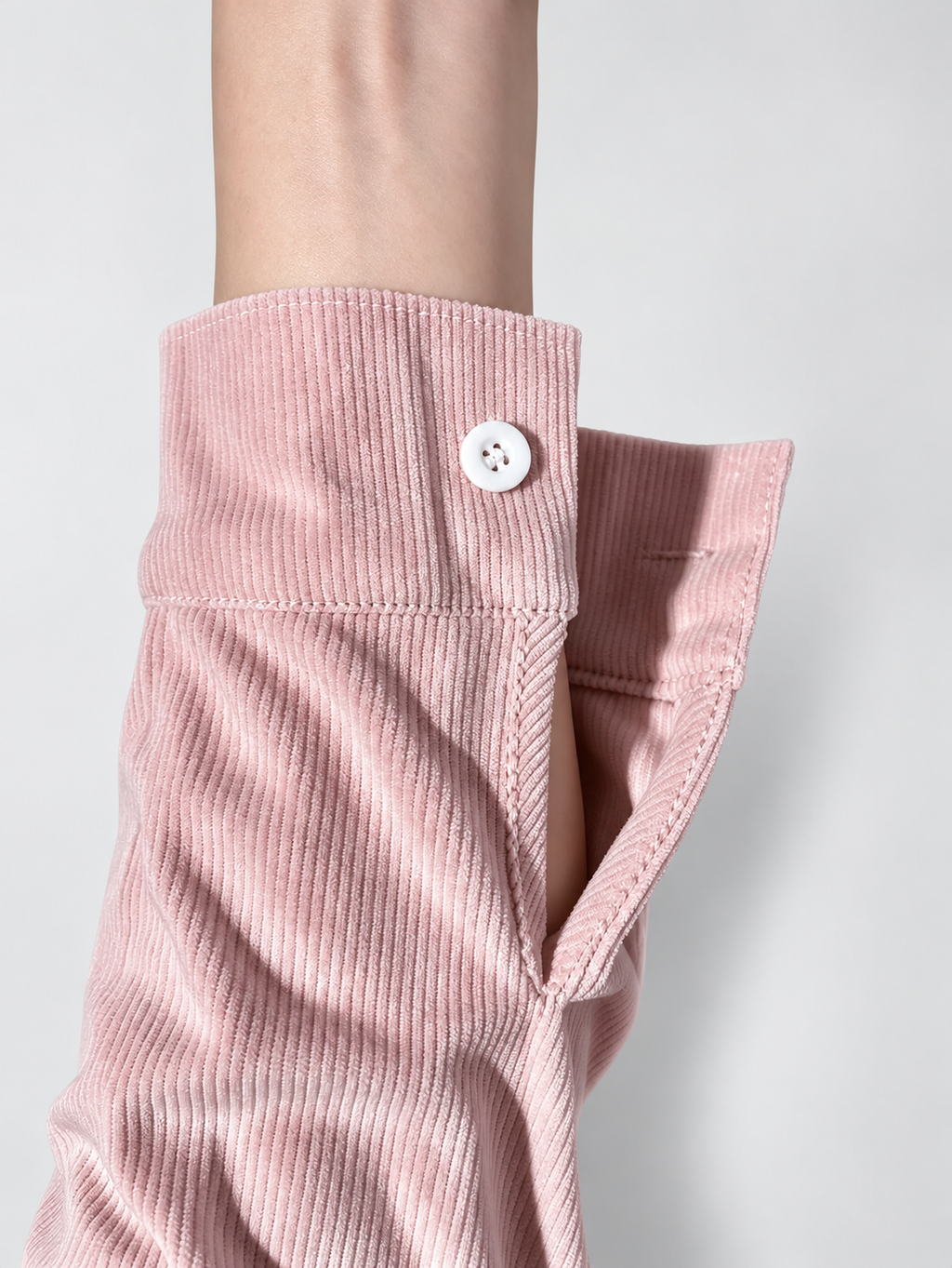 Women's relaxed ribbed blouse in Pink