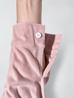 Women's relaxed ribbed blouse in Pink