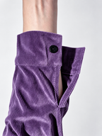 Women's relaxed ribbed blouse in purple