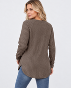 Women's ribbed long sleeve top – grey – 03_back