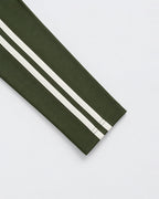 Women's Side Stripe Skirt Co-Ord Set with Long Sleeves and Drawstring Waist in Army Green – photo 5