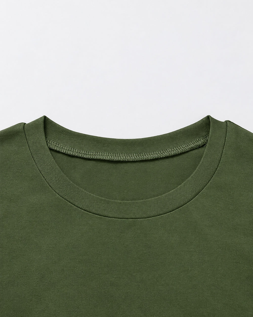 Women's Side Stripe Skirt Co-Ord Set with Long Sleeves and Drawstring Waist in Army Green – photo 7
