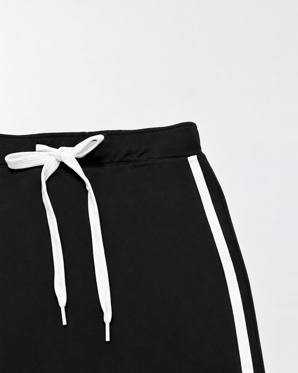 Women's Side Stripe Skirt Co-Ord Set with Long Sleeves and Drawstring Waist in Black – photo 3
