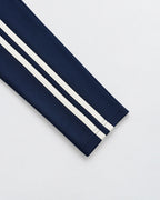 Women's Side Stripe Skirt Co-Ord Set with Long Sleeves and Drawstring Waist in Navy Blue – photo 6